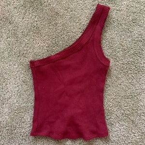 Urban outfitters maroon red one strap tank